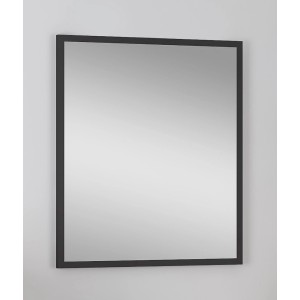Prostokątne lustro z wąską, ciemną ramą. Kategoria: Lustra.