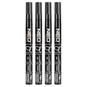 Neo Tools Marker budowlany permanentny czarny - 4 szt.