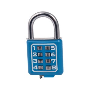 Niebieska kłódka szyfrowa t.b.t. dla zwiększenia bezpieczeństwa.