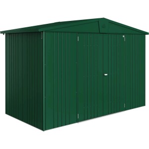 Biohort metalowy domek ogrodowy Europa, ciemnozielony, 4,6 m²: Solidny domek na narzędzia i inne.
