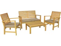 Komplet mebli wypoczynkowych COFFEE/ALFENAS 4-częściowy