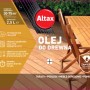 Olej do drewna Altax, idealny do tarasów i mebli ogrodowych. Chroni i pielęgnuje powierzchnie drewniane.