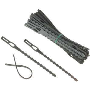 Opaski do roślin 13 cm, 50 sztuk z tworzywa sztucznego, do mocowania roślin w ogrodzie.