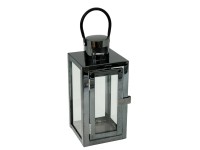 Latarnia Barcelona na świece S czarna wys.23cm