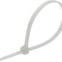 Biała opaska kablowa, długość 368 mm, z tworzywa sztucznego, do łączenia kabli, 100 sztuk.