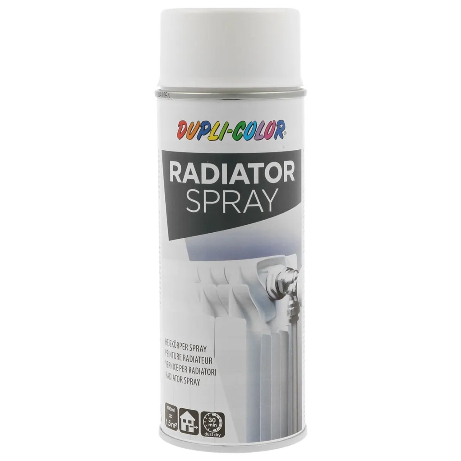 Lakier do kaloryferów Dupli Color biały satynowy 400ml