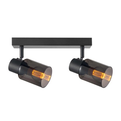 Goldlux Lampa ścienno-sufitowa REBECCA 2xE14 max. 8W LED smoky