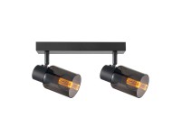 Goldlux Lampa ścienno-sufitowa REBECCA 2xE14 max. 8W LED smoky