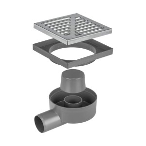 Tycner Wpust obrotowy boczny z ruszte stalowym odpływ 50 mm