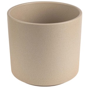 Beżowa, cylindryczna doniczka z kategorii Donice.