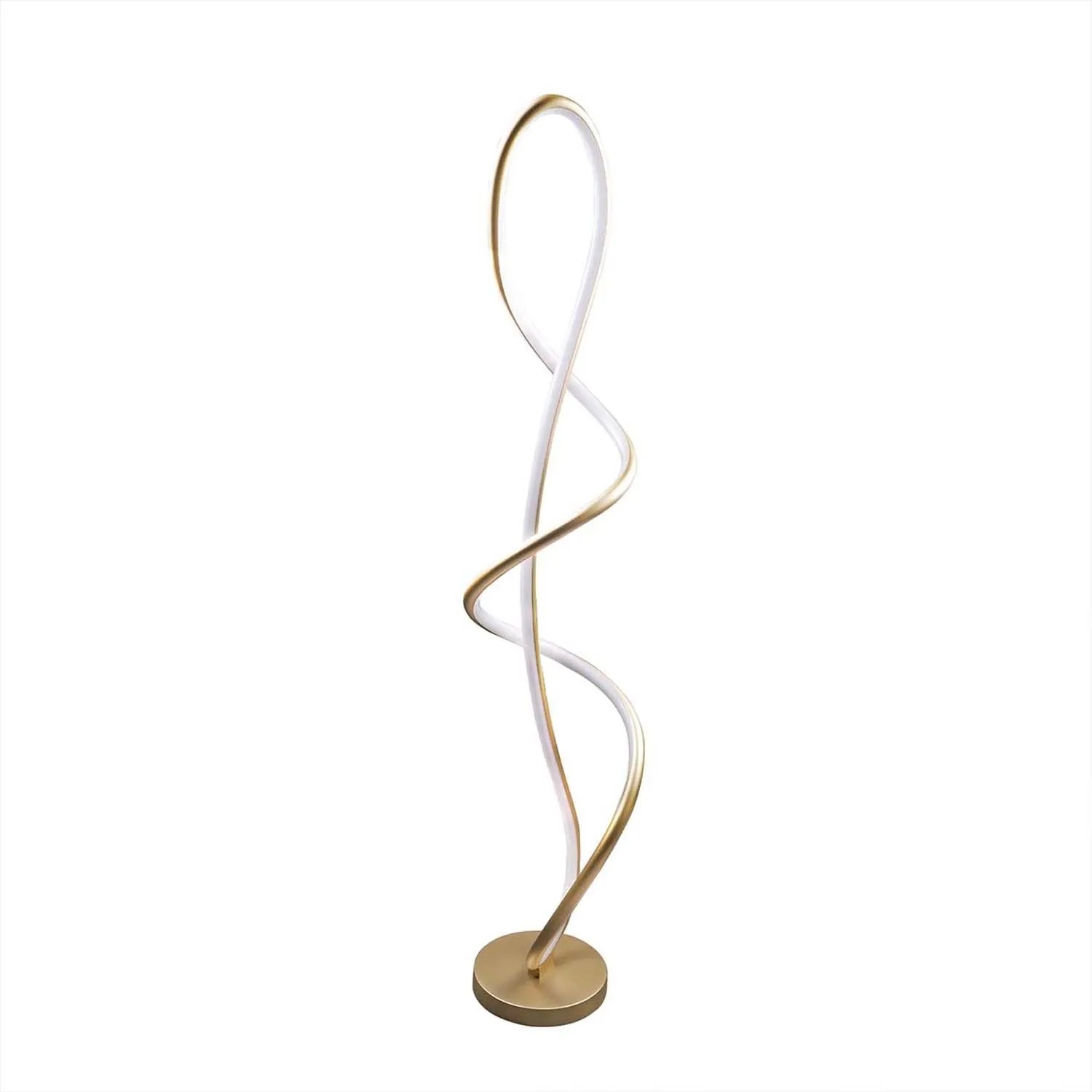 Goldlux Lampa podłogowa LED WAVE 32W 3000K 4600lm wys. 127 cm złota