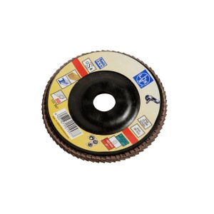 Ściernica listkowa LUX 125 mm K80 do szlifierek kątowych, tarcza ścierna do drewna i tworzyw sztucznych.