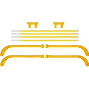 Świetliki GLOW STICKS 2 x okulary klasyczne żółte