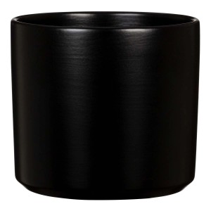 Czarna osłonka Scheurich Monaco, Ø 32 cm, cylindryczny kształt. Idealna do wnętrz.