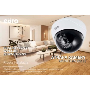 Makieta kamery monitoringu wewnątrz pomieszczeń. Urządzenie monitorujące odstraszające.