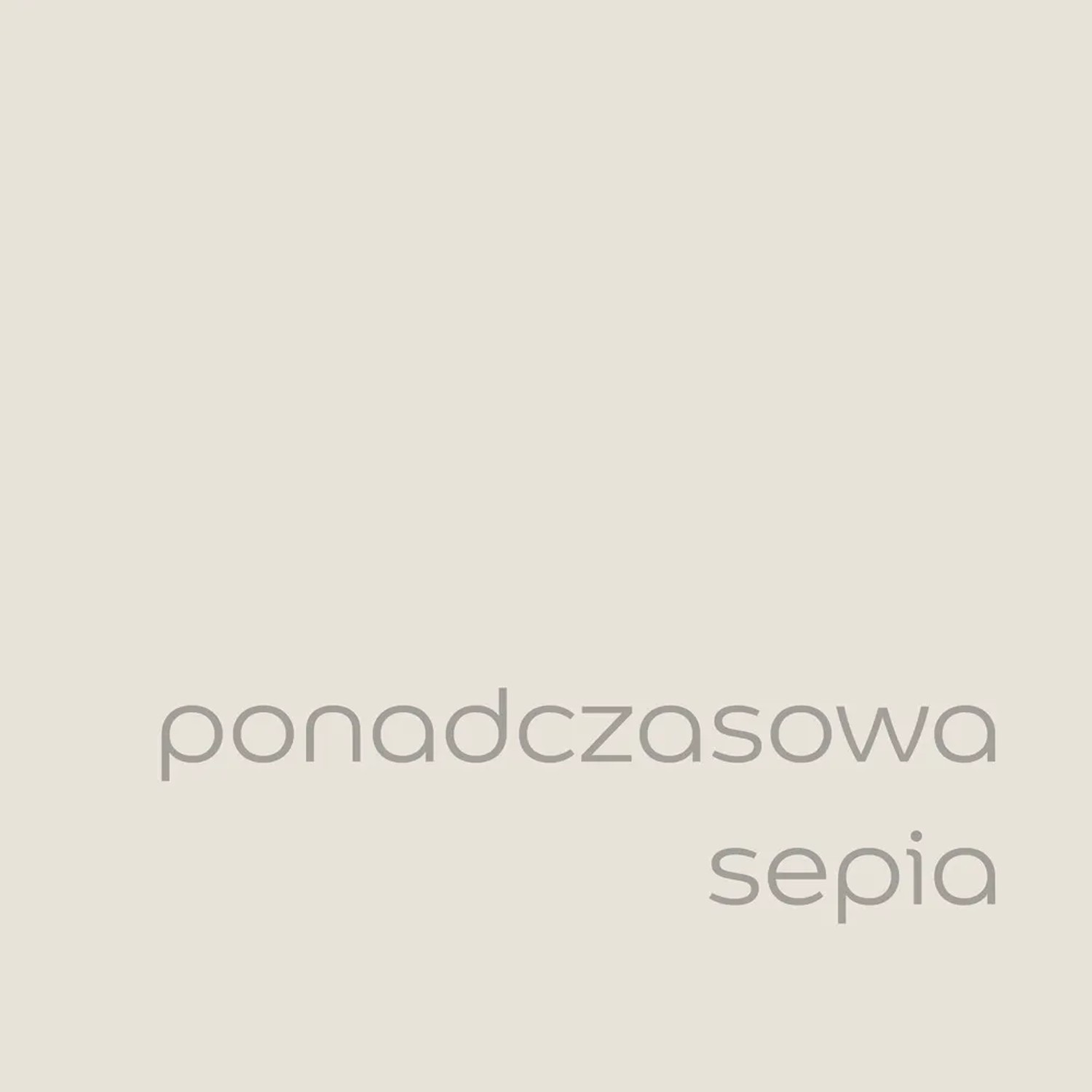 Próbka koloru farby do ścian t.b.t. w odcieniu ponadczasowej sepii.