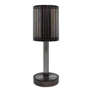 Dekoracyjna lampa stołowa, t.b.t., nowoczesny design w kolorze szarym. Idealna do nastrojowego oświetlenia.