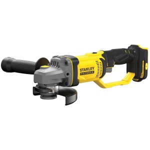 Akumulatorowa szlifierka kątowa Stanley Fatmax SFMCG400B, 125 mm, 18 V, żółto-szara.
