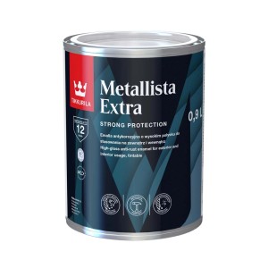 Puszka z farbą Tikkurila Metallista Extra. Do mieszania lakierów.