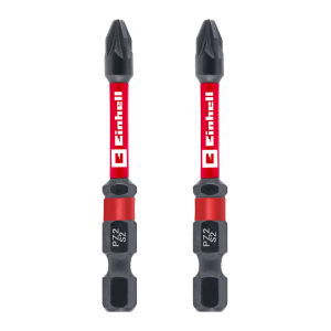 Zestaw bitów udarowych Einhell, 2-częściowy, PZ2, 60 mm, do wkrętaków i wkrętarek akumulatorowych.
