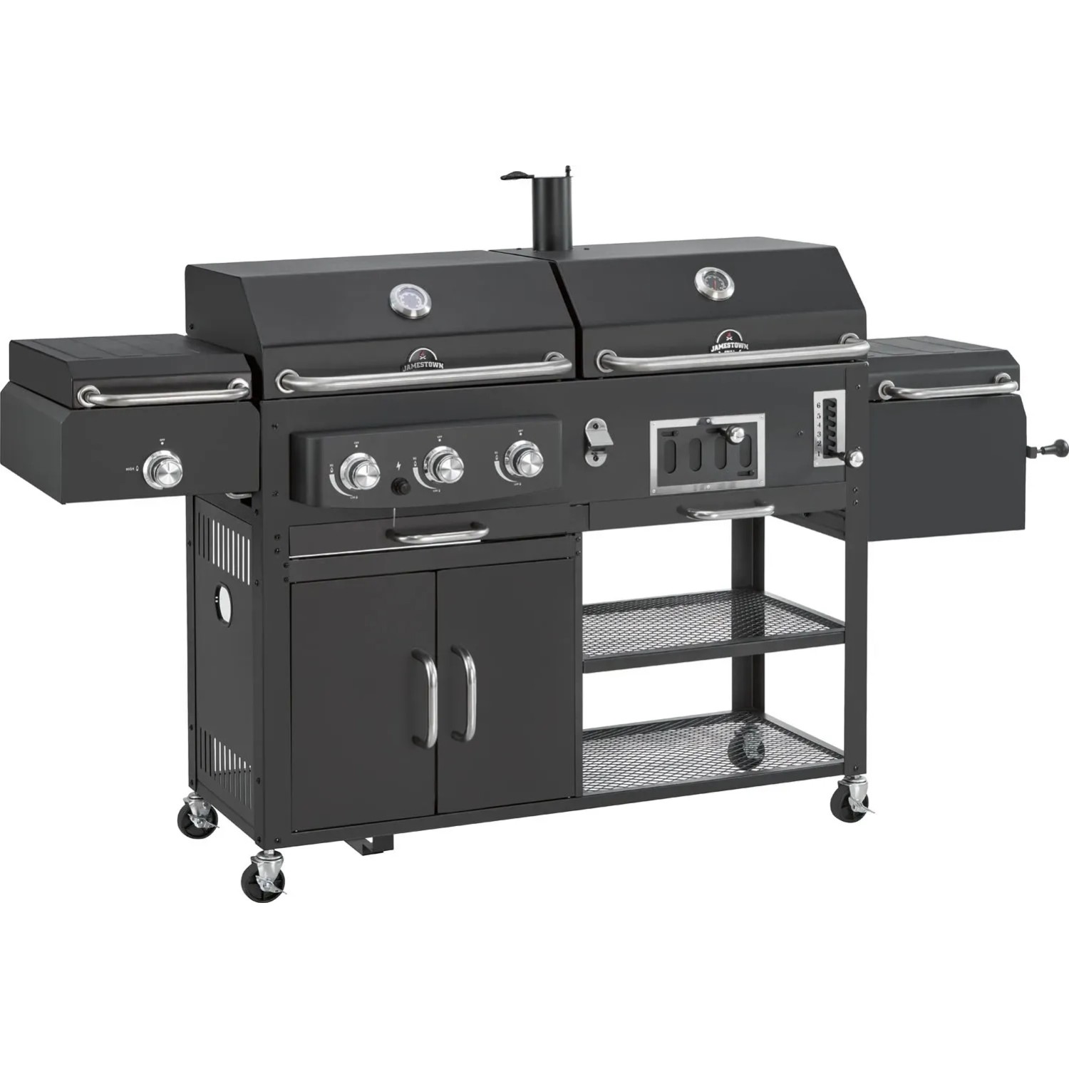 Jamestown Grill gazowo-węglowy DRAKE COMBO z wędzarnią 12,3 kW