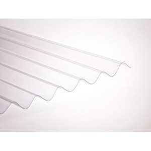 Onduline Płyta dachowa PVC Falsita 76/18 transparentna 0,7 mm 90x250 cm