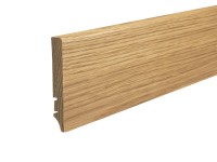 Listwa przypodłogowa fornirowana, dąb, wym. 16 mm x 90 mm x 2200 mm Listwa przypodłogowa fornirowana, dąb, wym. 16 mm x 90 mm x 2200 mm