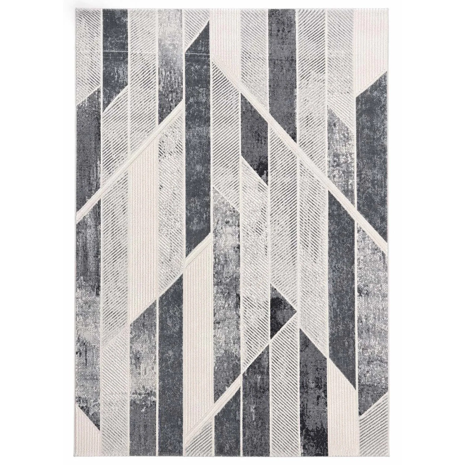 Dywan LIZBON pasy E987A 60 x 100 cm szary