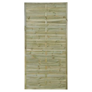 Drewniany panel ogrodzeniowy t.b.t. do ogrodu, z lazurą.