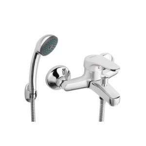 Bateria wannowa t.b.t. z słuchawką prysznicową, chrom.