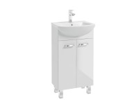 Defra Zestaw Szafka 2-Drzwiowa Z Umywalką Mea Biała