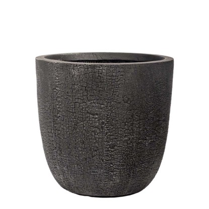 Donica ceramiczna Preto czarna - 35 cm