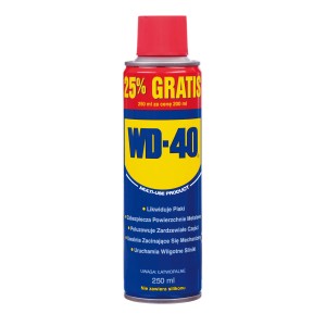 WD-40, uniwersalny olej w sprayu, 250ml, do konserwacji i naprawy pojazdów.