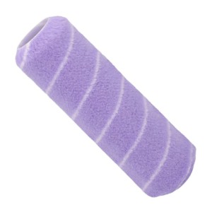 Wałek malarski t.b.t., fioletowy z białymi paskami.