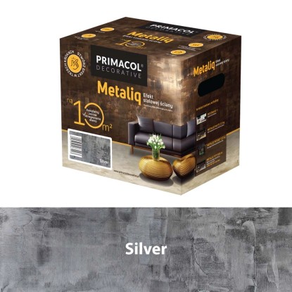 Zestaw Metaliq do dekoracji SILVER 10m2