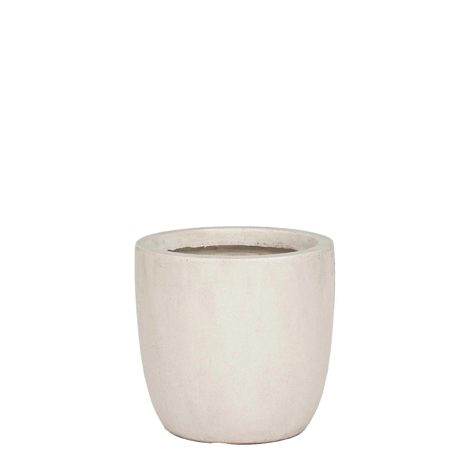 Donica ceramiczna Preto biała - 35 x 34 cm