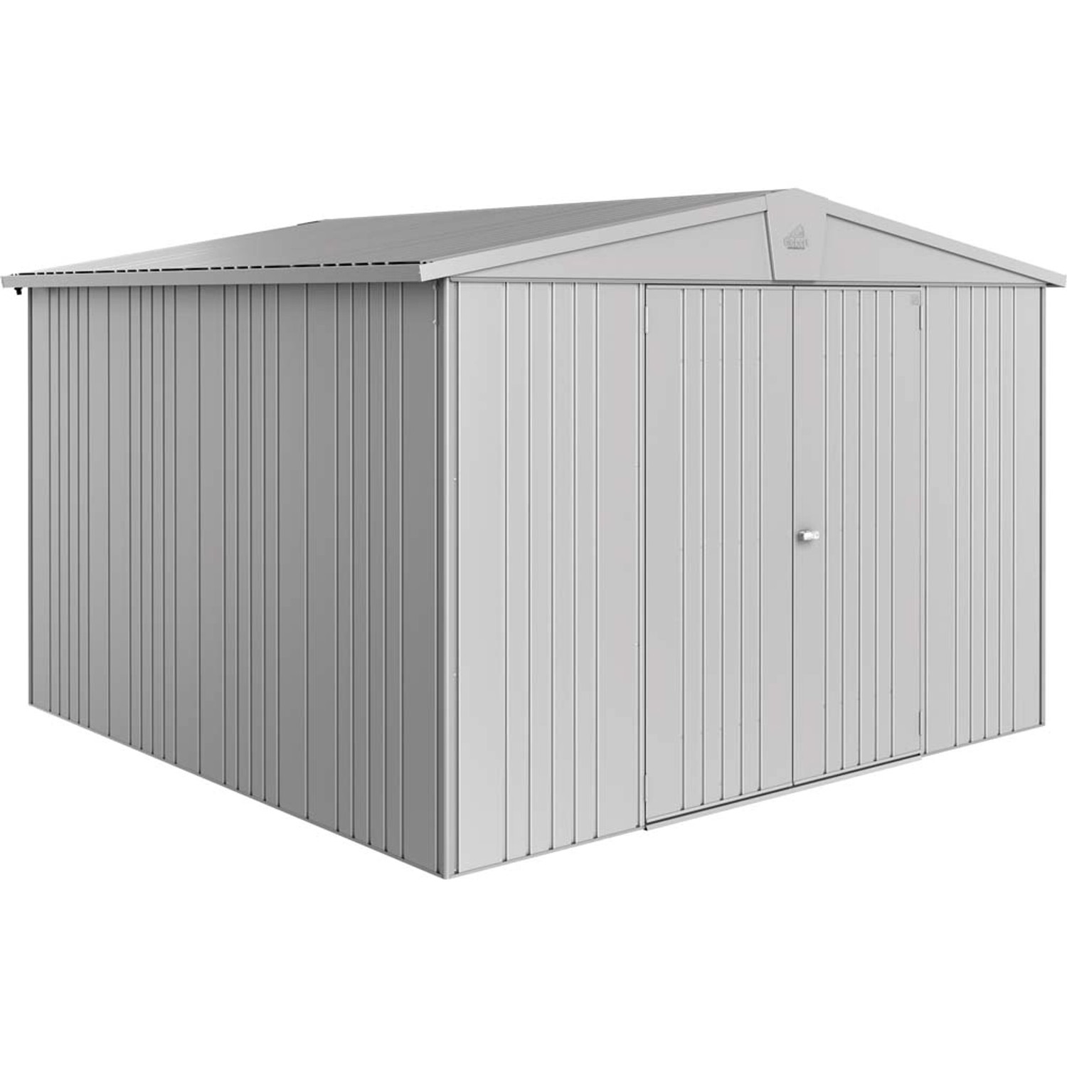 Biohort Domek ogrodowy srebrny drzwi podwójne - 316 x 300 cm