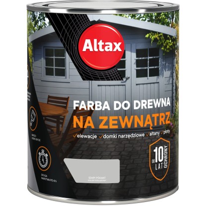 Altax Farba do drewna zewnętrzna szary 750 ml