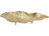 Patera dekoracyjna Metal Gold na nóżkach