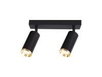 Goldlux Listwa Spot Mica 2xGU10 10W czarno-złota