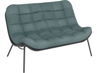 Sofa ogrodowa WAVELAND zielona 2-osobowa
