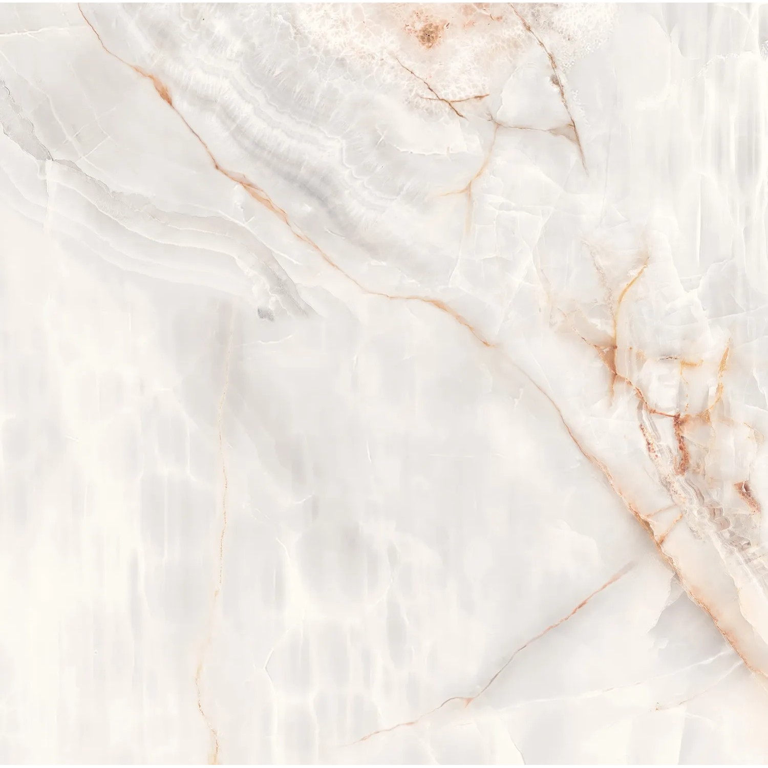Gres szkliwiony polerowany Venice bianco 60 x 60 cm