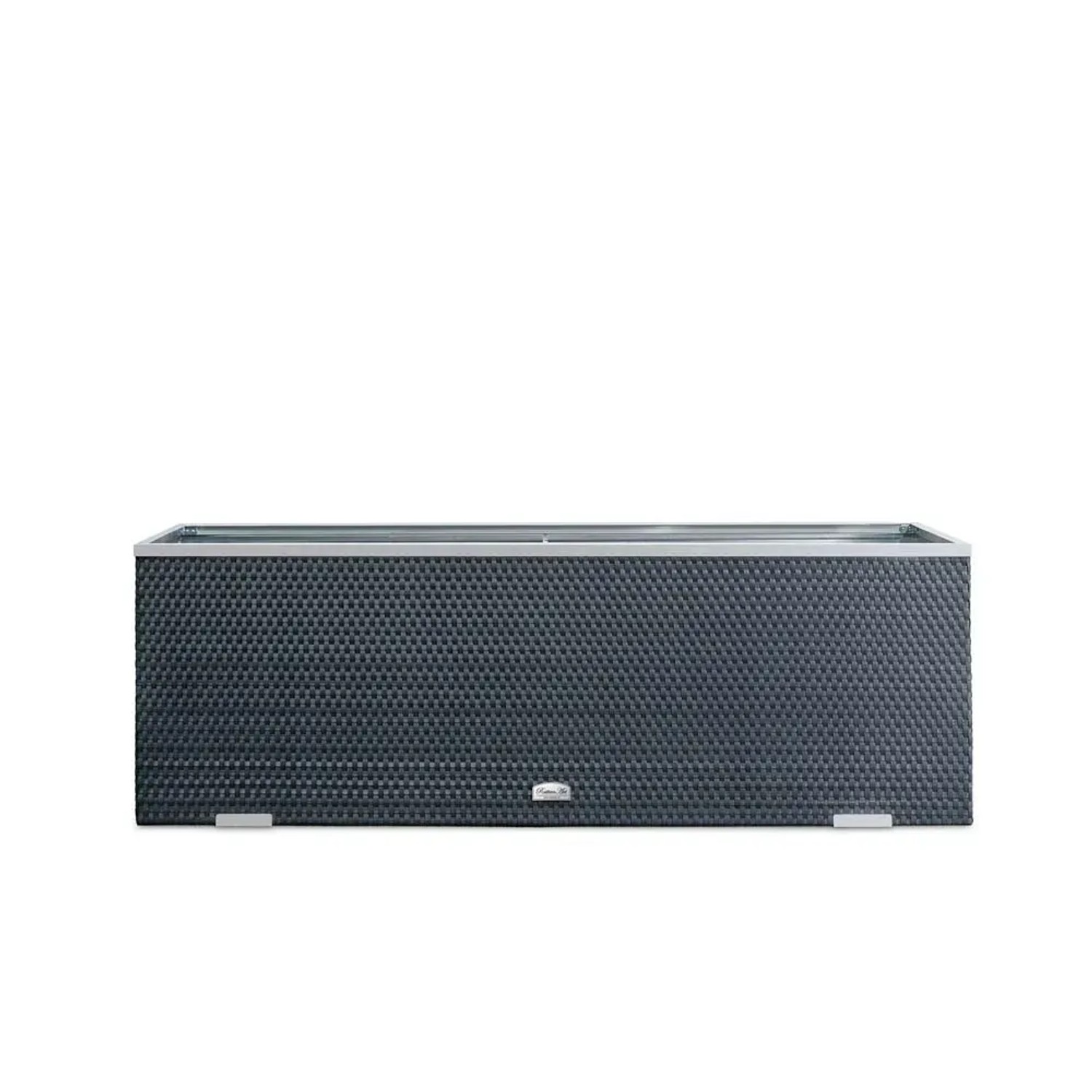 Donica rattanowa beżowa - 108 x 39 x 43 cm