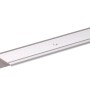 Srebrny profil krawędzi schodowych z aluminium, kształt L, 23x45x2000 mm.