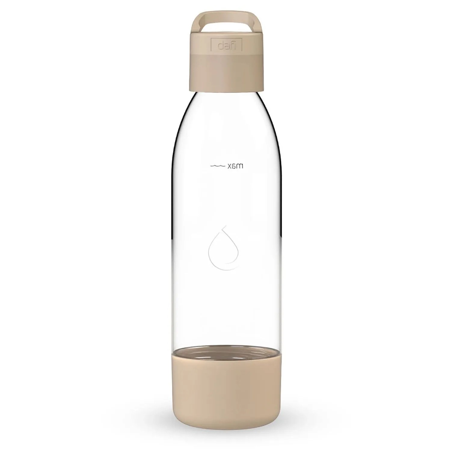 Dafi Butelka do saturatora PushAir Kwiaty cappuccino z uchwytem - 0,7 l