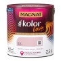 Puszka farby do wnętrz Magnat #kolor Love, różowa (KL33), 2,5L. Kolorowa farba do ścian wewnętrznych.