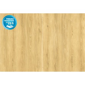 Jasne panele podłogowe t.b.t. z efektem drewna.