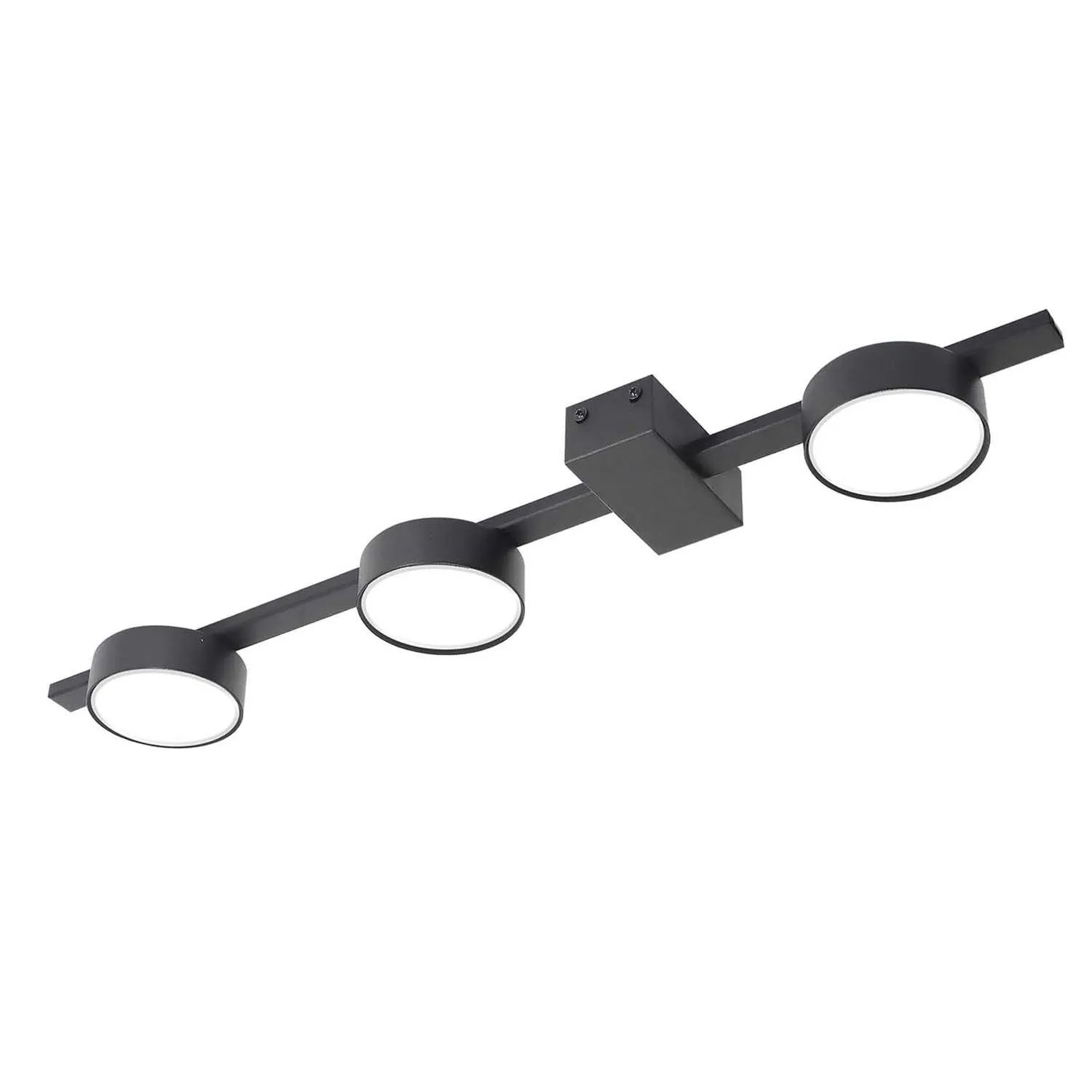 Goldlux Lampa ścienno-sufitowa JOY 3xGX53 6W 4000K 660lm czarna