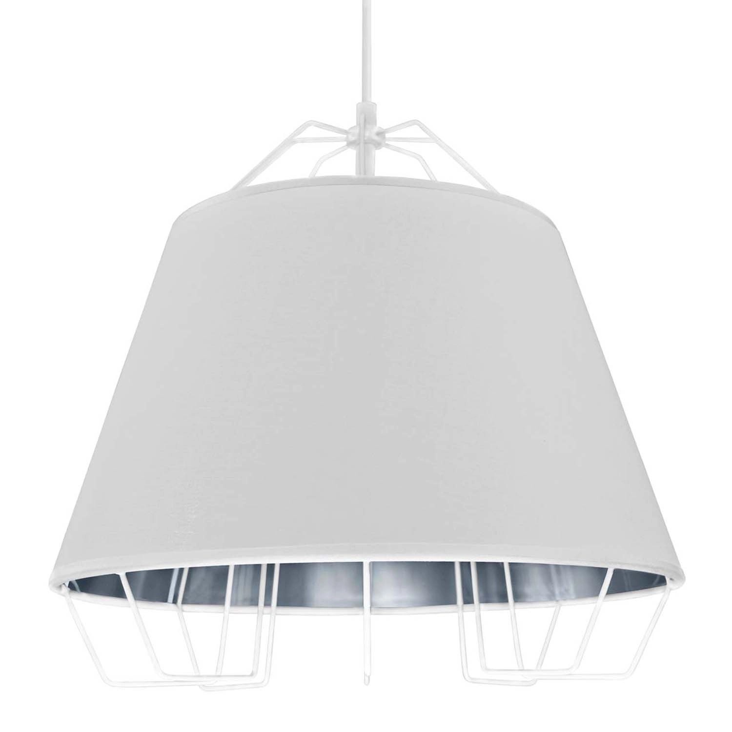 Goldlux Lampa wisząca FALUN 1xE27 max. 20W LED biało-srebrna