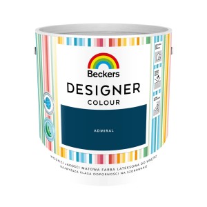 Puszka farby Beckers Designer Colour, odcień Admiral, do ścian wewnętrznych.